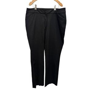👗 2/$30 👗 Chico's Black Plus Size Straight Leg Slacks sz 14 (2.5)